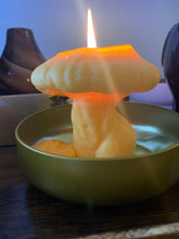 Load image into Gallery viewer, Mushroom Guide-ess Beeswax Candle